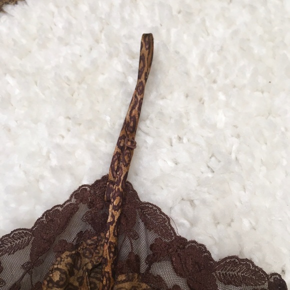 Vintage Victoria’s Secret Nightie and Sheer Robe Set Leopard Print L - Picture 11 of 16